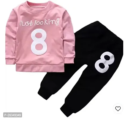 FKS JUST LOOKING 8 FULL T-SHIRT PANT (PINK AND BLACK)-thumb0