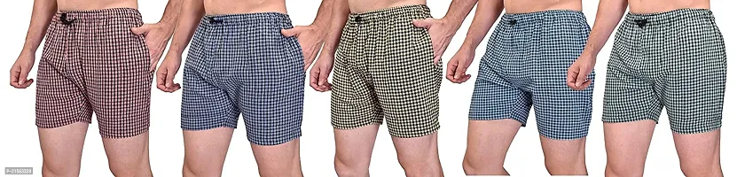 Pack of 5 Checkered Men Boxer