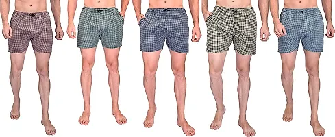 Pack of 5 Checkered Men Boxer