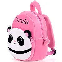 Elegant Pink Velvet Soft Plus School Backpacks For Kids-thumb1