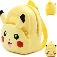 Elegant Yellow Velvet Soft Plus School Backpacks For Kids-thumb1