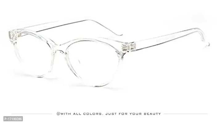 lensadda Blue Ray Blocker Full Rim Cat Eye Women's Glasses (Transparent)-thumb5