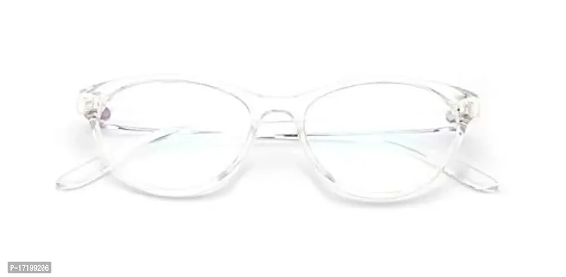 lensadda Blue Ray Blocker Full Rim Cat Eye Women's Glasses (Transparent)-thumb0