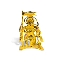 Airtick Lord Bajrangbali | Dhawaj Hanuman Idol (St-1103) Multicolor Metal God Stand Statue for Home/ Mandir/office Table Decor /Car Dashboard Murti Showpiece-thumb3