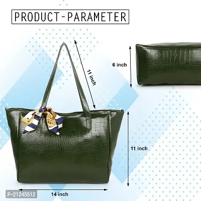 DaisyStar Women Fashion Handbags Tote Purses Stylish Ladies Women And Girls Handbag for Office Bag Ladies Travel Shoulder Bag Tote for College Girls Rangoon Green_Handbag_52-thumb2