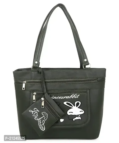 DaisyStar Women Fashion Handbags Tote Purses Stylish Ladies Women and Girls Handbag for Office Bag Ladies Travel Shoulder Bag Tote for College Girls Green_Handbag_14