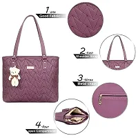 Blessing always Women Fashion Handbags Tote Purses Stylish Ladies Women And Girls Handbag for Office Bag Ladies Travel Shoulder Bag Tote for College Girls Brown_Handbag_87 (maroon)-thumb2