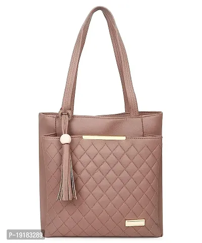 Stylish PU Self Pattern Handbags For Women-thumb0