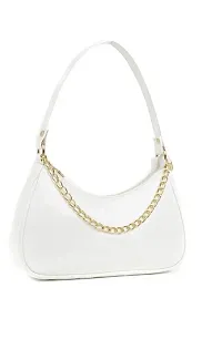 DaisyStar Women Fashion Croco Shoulder Bags - Hand Bags for women (white)-thumb2