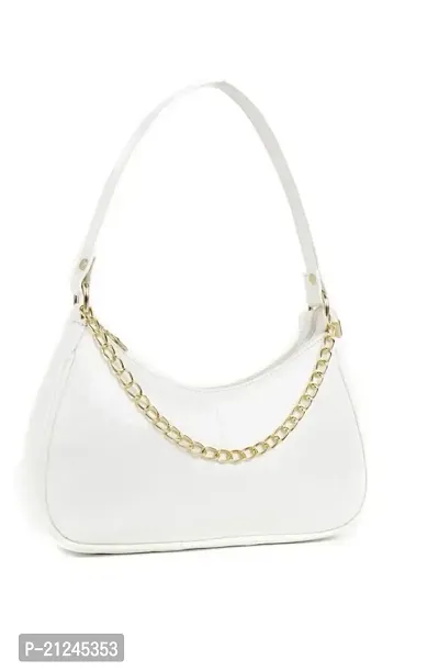 DaisyStar Women Fashion Croco Shoulder Bags - Hand Bags for women (white)-thumb3