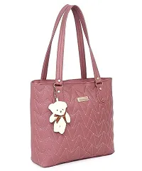 DaisyStar Women Fashion Handbags Tote Purses Stylish Ladies Women and Girls Handbag for Office Bag Ladies Travel Shoulder Bag Tote for College Girls Brown_Handbag_87 (Old Rose)-thumb1