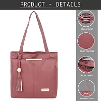 DaisyStar Women Fashion Handbags Tote Purses Stylish Ladies Women And Girls Handbag for Office Bag Ladies Travel Shoulder Bag Tote for College Girls Light Maroon_Handbag_39-thumb1