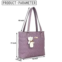 DaisyStar Women Fashion Handbags Tote Purses Stylish Ladies Women and Girls Handbag for Office Bag Ladies Travel Shoulder Bag Tote for College Girls Brown_Handbag_87 (Plum)-thumb4