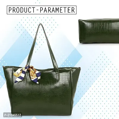 DaisyStar Women Fashion Handbags Tote Purses Stylish Ladies Women And Girls Handbag for Office Bag Ladies Travel Shoulder Bag Tote for College Girls Rangoon Green_Handbag_52-thumb4