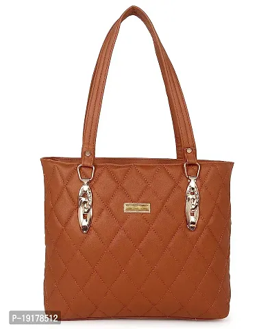 Stylish Maroon PU Self Pattern Handbags For Women