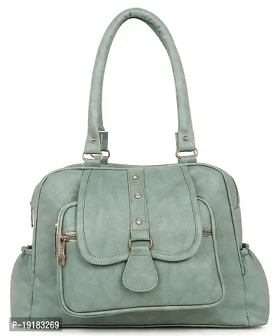 Stylish PU Self Pattern Handbags For Women-thumb0