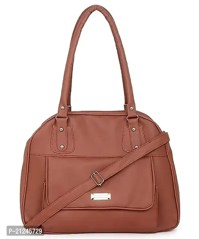 DaisyStar Women Fashion Handbags Tote Purses Stylish Ladies Women and Girls Handbag for Office Bag Ladies Travel Shoulder Bag Tote for College Girls Brown_Handbag_94