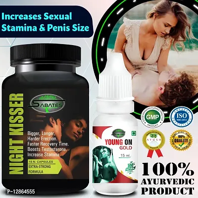 Essential Night Kisser  Young On Capsule With Sex Power Oil For Ling Booster Longer Harder Orgasm Size Powerfull Men Formula More Power-thumb0