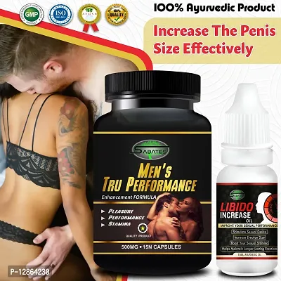 Essential Truperformance  Libido Capsule With Sex Power Oil For Ling Booster Longer Bigger Size Powerfull Men Formula For Energy-thumb0