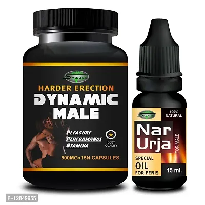 Essential Dynamic Male  Narurja Capsule With Sex Power Oil For Ling Booster Provides Sex Satisfaction Powerfull Men Formula More Stamina-thumb2