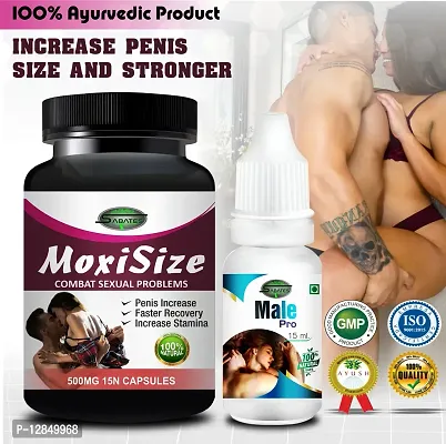 Essential Moxi Size  Male Pro Capsule With Sex Power Oil For Ling Booster Provides Sex Satisfaction Powerfull Men Formula More Stamina-thumb0