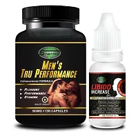 Essential Truperformance  Libido Capsule With Sex Power Oil For Ling Booster Longer Bigger Size Powerfull Men Formula For Stamina-thumb1