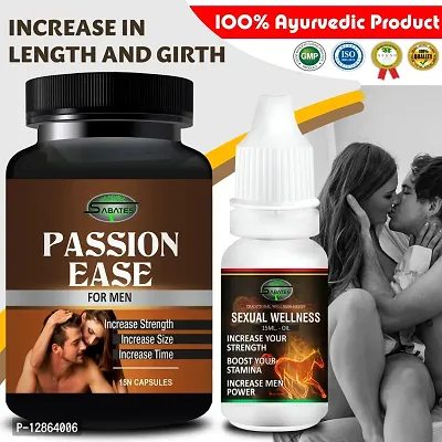 Essential Passion Ease  Wellness Capsule With Sex Power Oil For Ling Booster Long Time Sex Power Powerfull Men Formula More Power-thumb0