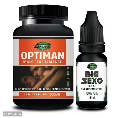 Essential Optiman  Big Sexo Capsule With Sex Power Oil For Ling Booster Longer Bigger Size Powerfull Men Formula More Power-thumb2