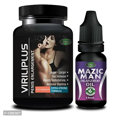 Essential Viriliplus  Mazic Man Capsule With Sex Power Oil For Ling Booster Long Time Sex Power Powerfull Men Formula For Energy-thumb2