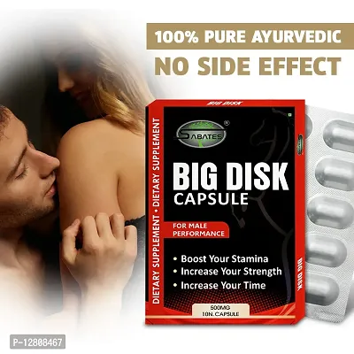 Essential Big Disk Capsule Sexual Capsule For Long Sex Power Sexual Stamina Capsule Sex Capsule Lower Sexual Disability For Extra Energy-thumb0