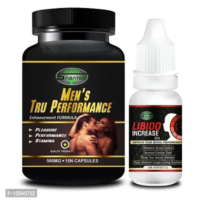 Essential Truperformance  Libido Capsule With Sex Power Oil For Ling Booster Longer Harder Orgasm Size Powerfull Men Formula Double Power-thumb2