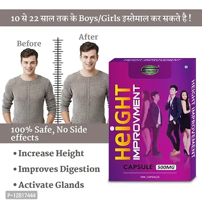 Essential Height Improvement Capsule For Body Growth Height Incraese Capsule Height Capsule Improves Digestion Bone Density