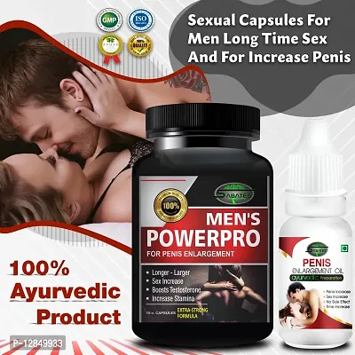 Essential Mens Power  Penis Capsule With Sex Power Oil For Ling Booster Provides Sex Satisfaction Powerfull Men Formula More Stamina-thumb0