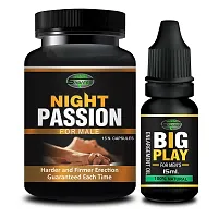 Essential Night Passion  Big Play Capsule With Sex Power Oil For Ling Booster Provides Sex Satisfaction Powerfull Men Formula For Energy-thumb1