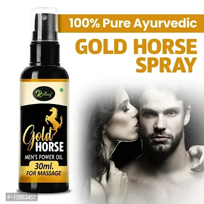 Essential Gold Horse Spray Sex Oil Sexual Oil Ling Long Oil For Longer Bigger Orgasm - More Stamina-thumb0