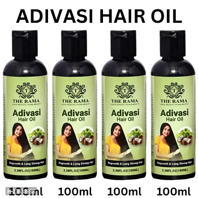 adivasi hair oil regrowth  long strong hair pack of 4-thumb0