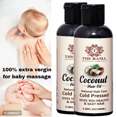 new coconut hair oil 100% extra vergin for baby massage 200ml pack of 2