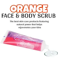 orange Elecsera Face  Body Cleansing Gel Scrub (100 ml)-thumb1
