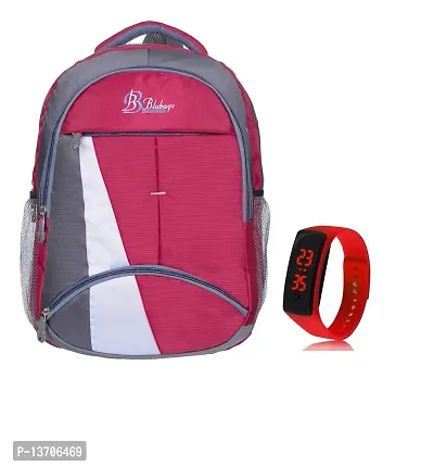 BLUBAGS Waterproof Strong Canvas Backpack (Red, 36 L)