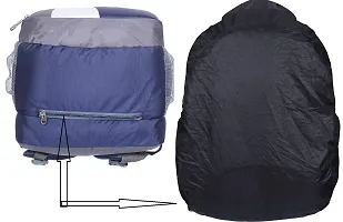 Blubags Waterproof Rain Cover School Backpack  Also for Laptop l College l Casual Bags (Navy Blue)-thumb3