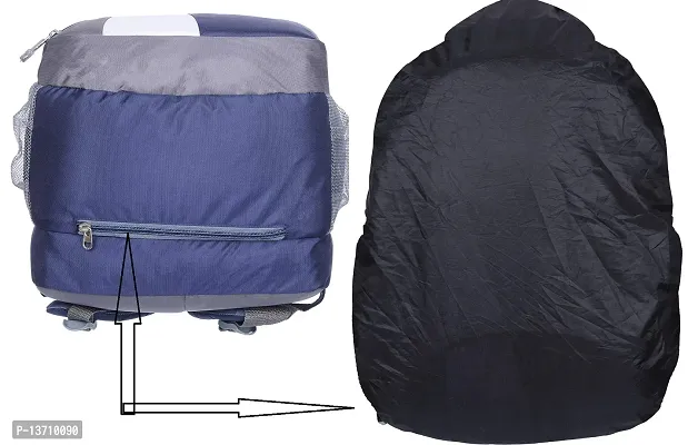 Blubags Waterproof Rain Cover School Backpack  Also for Laptop l College l Casual Bags (Navy Blue)-thumb4