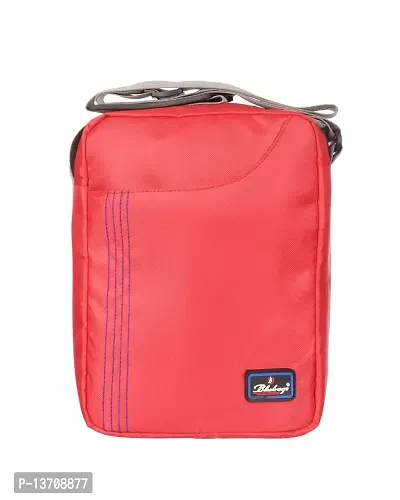 blubags Unisex Polyester sling/messenger/Side/Executive Bags for Travels, College, Business, Holiday (Red)-thumb2