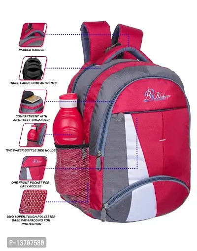 BLUBAGS Laptop Backpack (56554524_Red)-thumb4