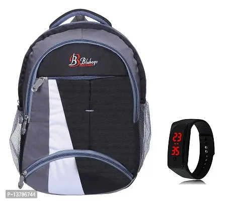 blubags Super 36 Liters Casual Backpack for Unisex and Led Black