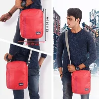 blubags Unisex Polyester sling/messenger/Side/Executive Bags for Travels, College, Business, Holiday (Red)-thumb2