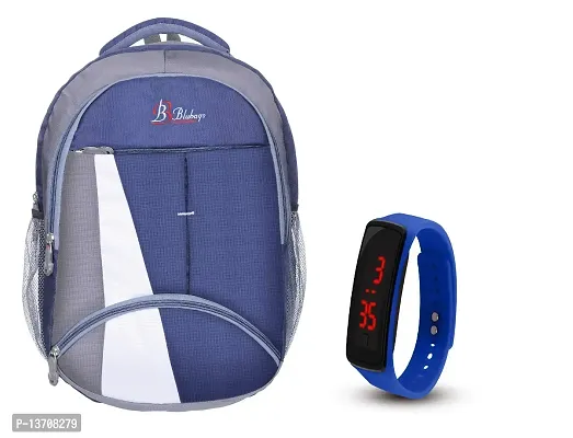 Blubags Strong Casual Backpack Raincover with Led Watch