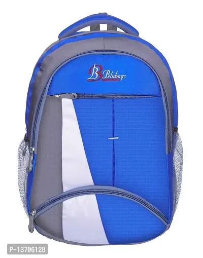 Blubags B1 Series Casual Backpack - 3 Compartment Travel Backpack, College|School Bag (Blue)