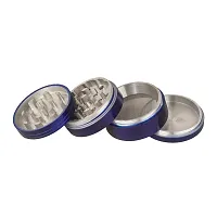 Metier 50mm Metal Herb Storage Grinder/Crusher with Honey Dust Filter -4 Parts (Blue)-thumb2