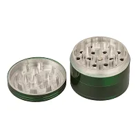 Metier 50mm Metal Herb Storage Grinder/Crusher with Honey Dust Filter -4 Parts (Green)-thumb1