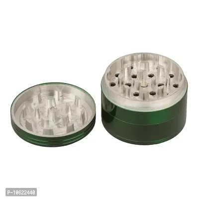 Metier 50mm Metal Herb Storage Grinder/Crusher with Honey Dust Filter -4 Parts (Green)-thumb2